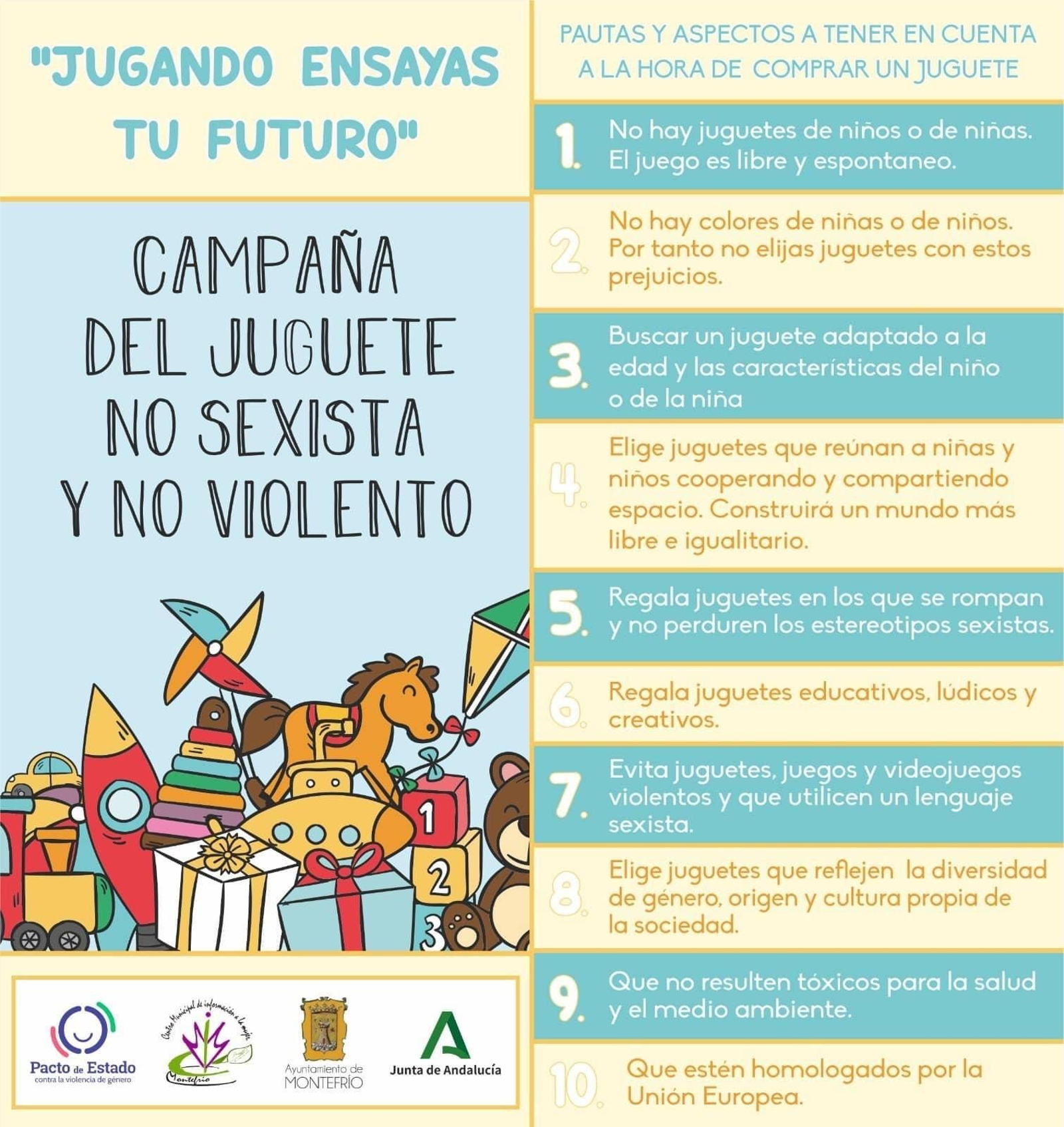 Montefrío lanza una campaña para promocionar el juguete no sexista ni violentos