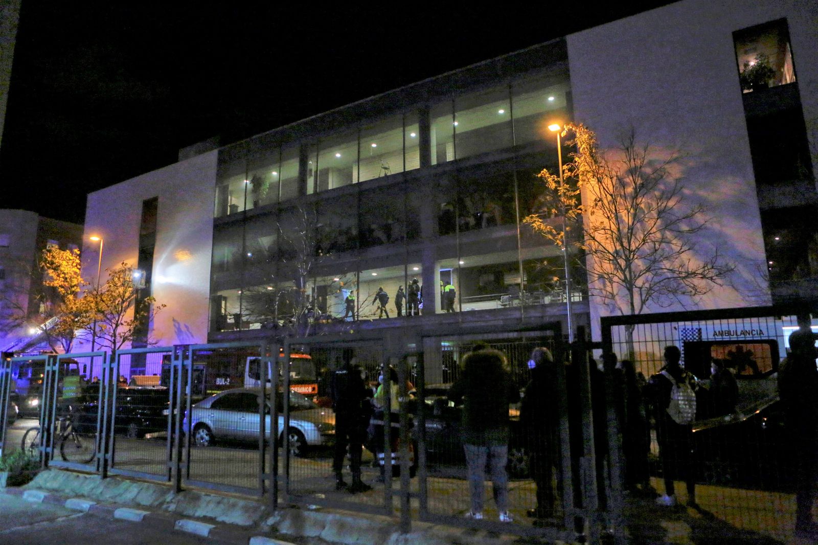 Vista exterior de la residencia DomusVi la Noche de Reyes.