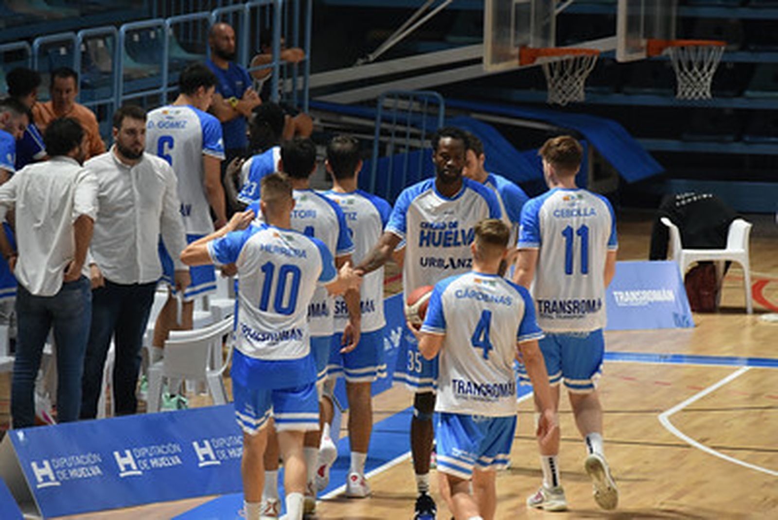 Jugadores del Ciudad de Huelva.