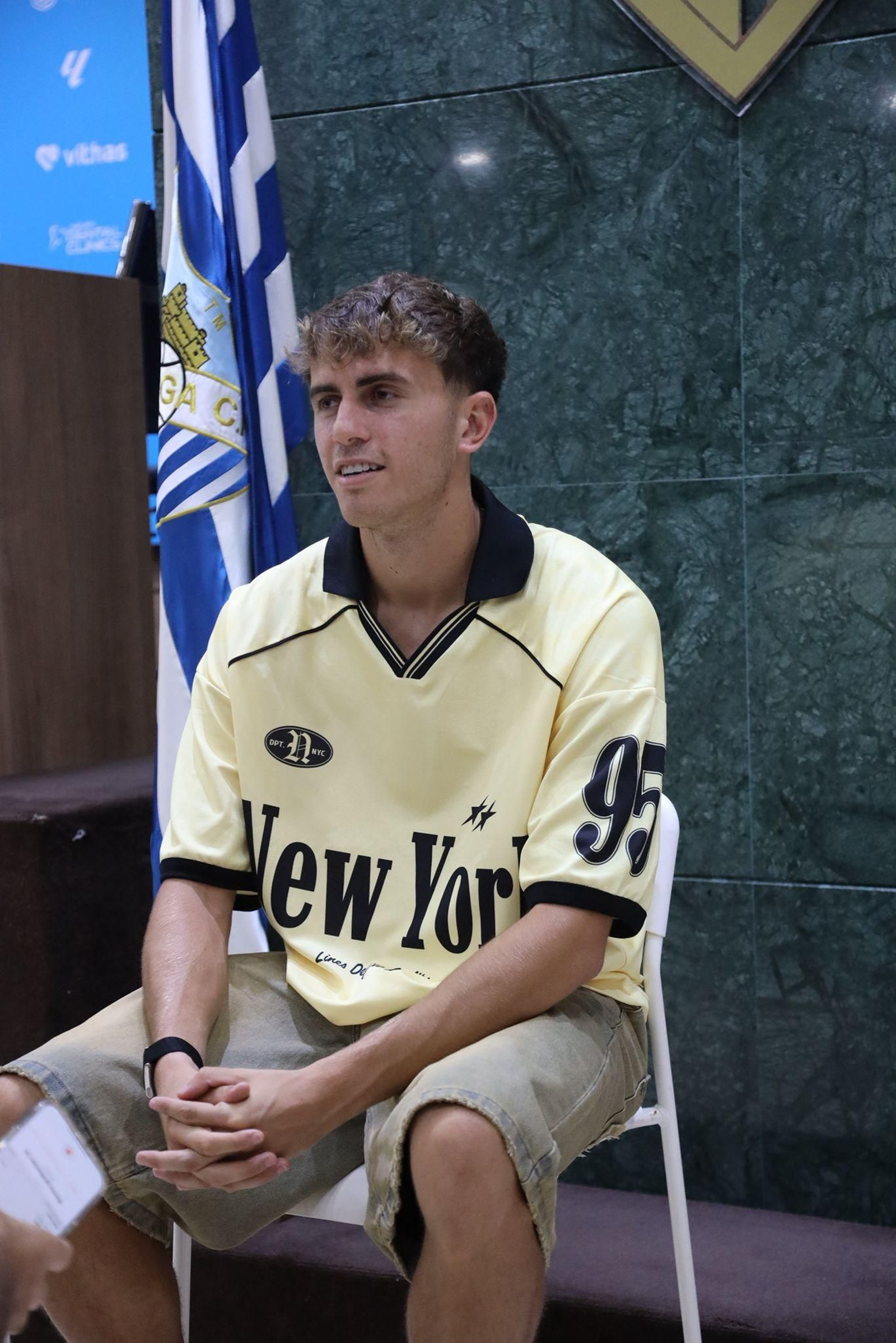 Las fotos de la entrevista a Adrián Niño, jugador del Málaga CF