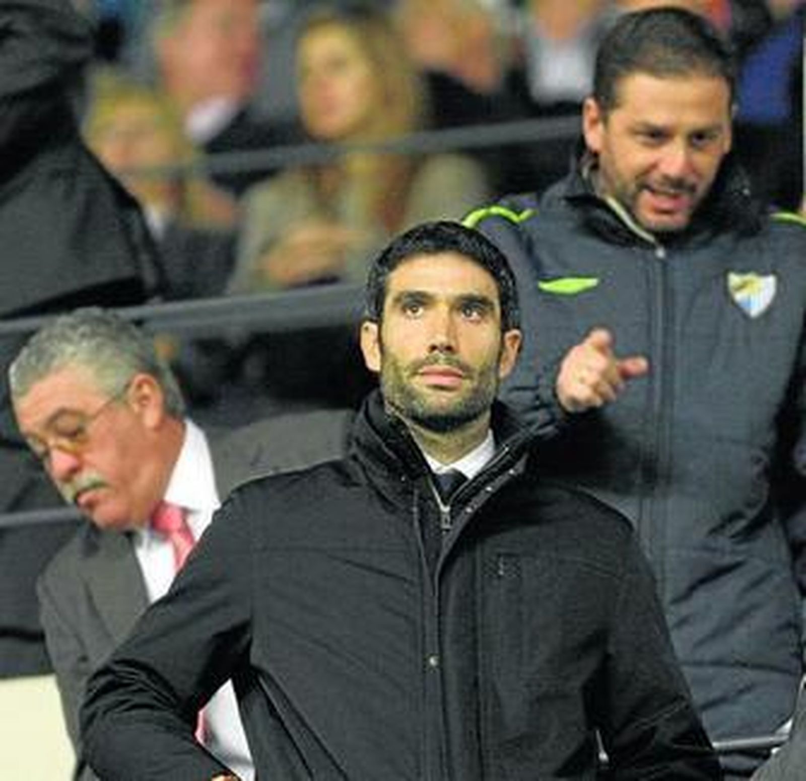 Fernando Sanz, con Fernández Mochón y Luis Yáñez.