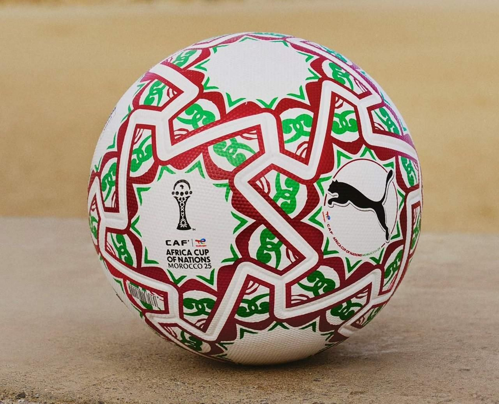 Balón de la Copa de Áfrican 2025.