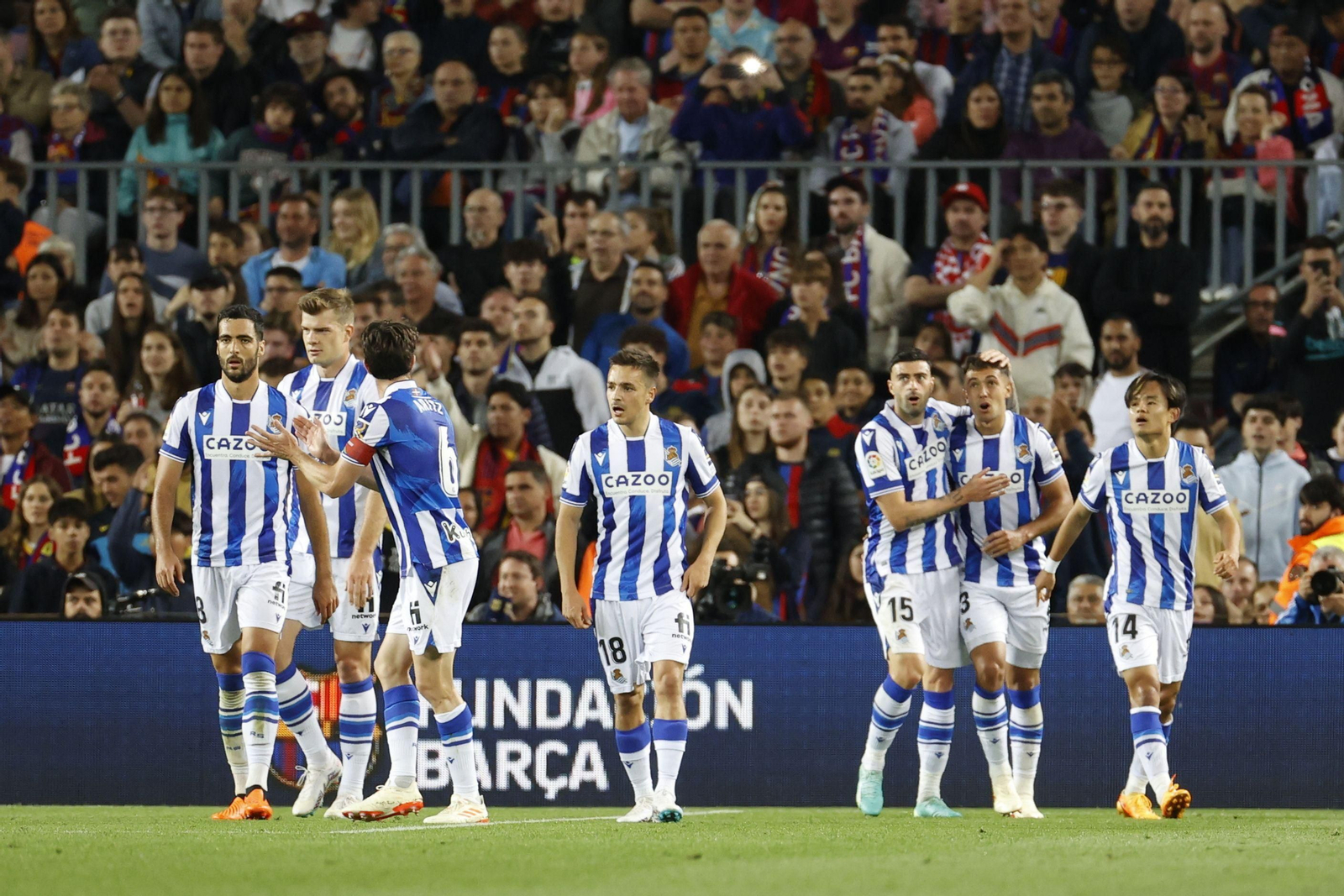 Las fotos de la fiesta del campeón Barcelona con derrota ante la Real