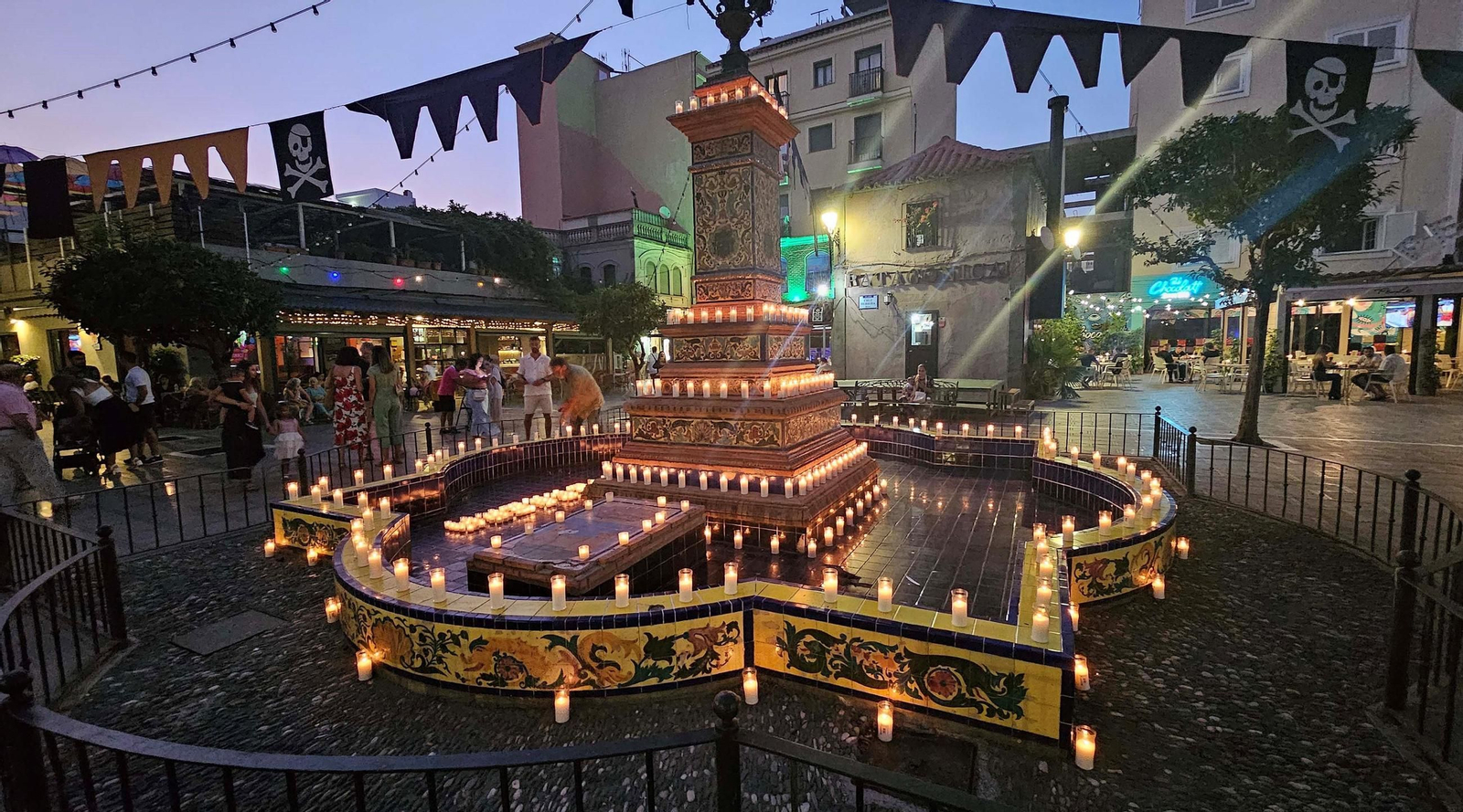 Noche de las velas en La Línea, 2024. Noche de las velas en La Línea, 2024.