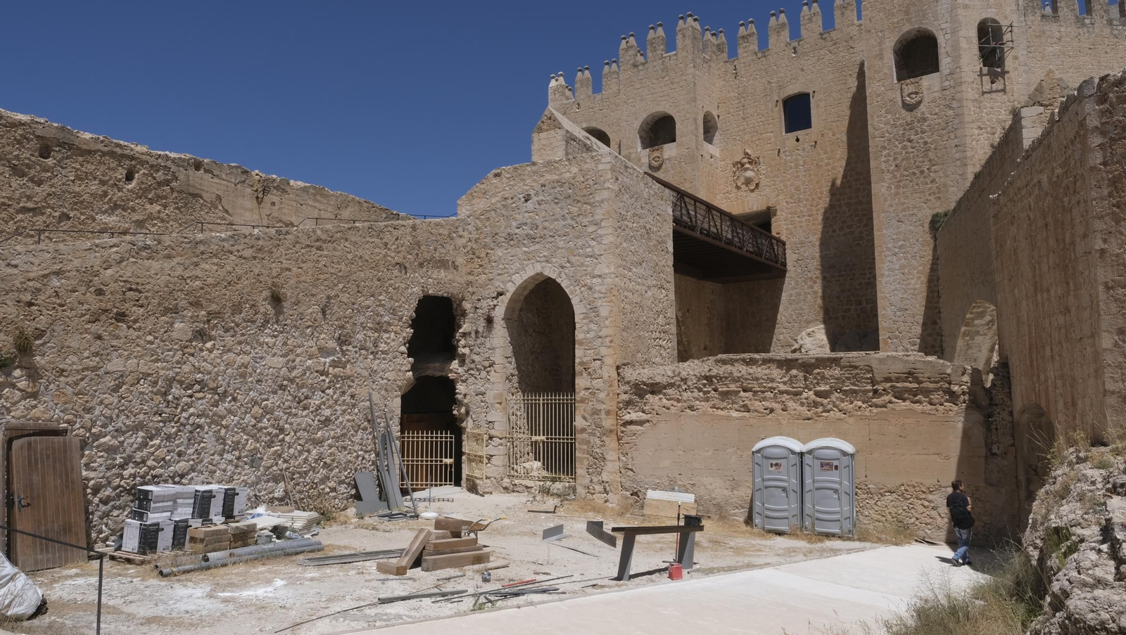 Las obras del Castillo de Vélez Blanco en imágenes