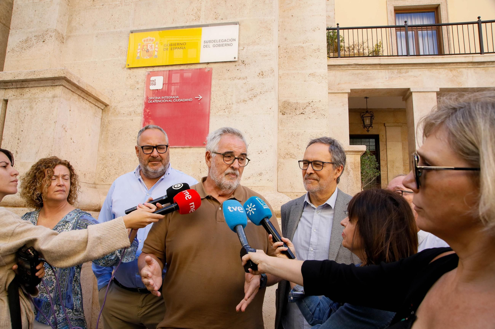 José Carlos Tejada, coordinador de la Mesa del Tren, ha atendido a los medios.