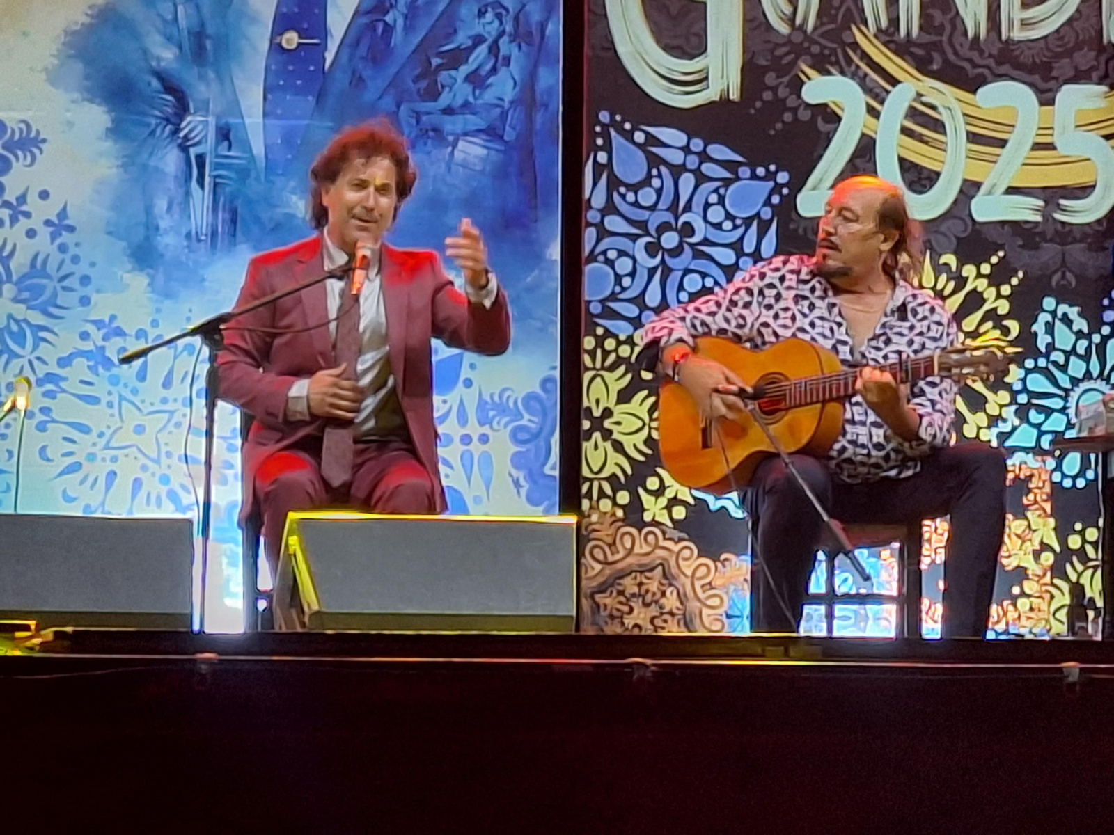 Julián Estrada en el 59° Festival de Cante Grande 'Fosforito'.