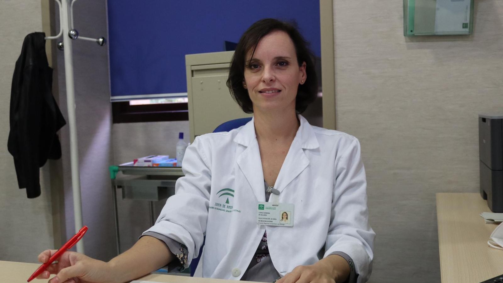 Dolores López, médico internista del Regional, ha estado y sigue en primera línea de batalla contra el Covid.