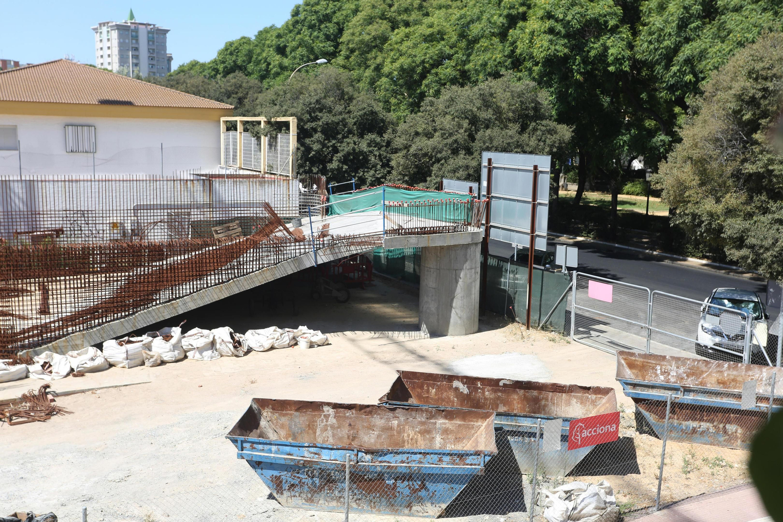 Las obras del nuevo archivo histórico permanecen detenidas desde hace meses.