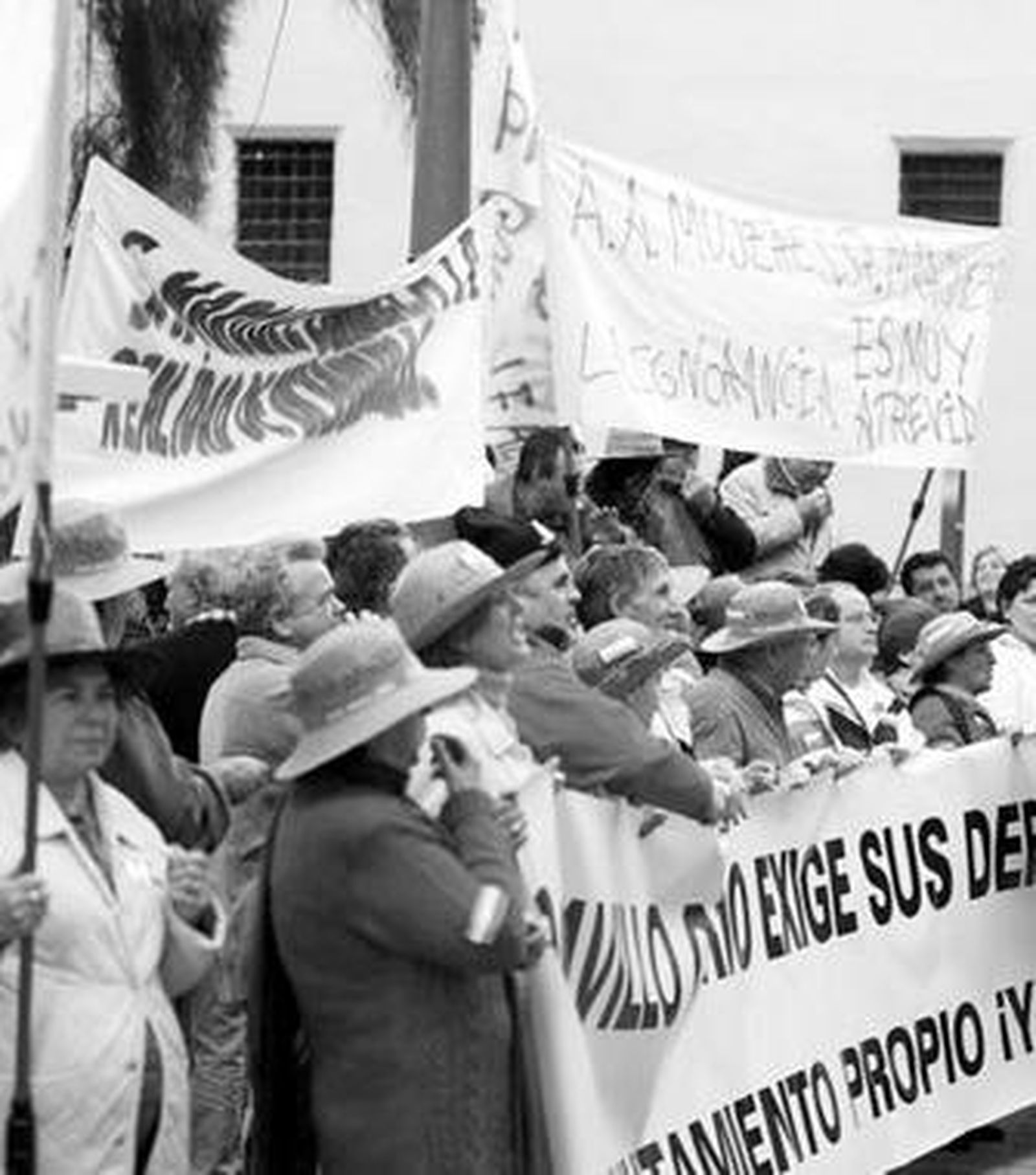 Una de las últimas protestas de los vecinos de Ochavillo del Río.
