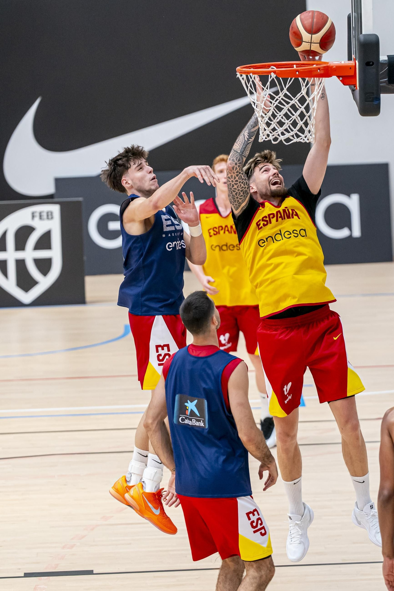 España acaba su trabajo en Madrid antes de venir a Málaga