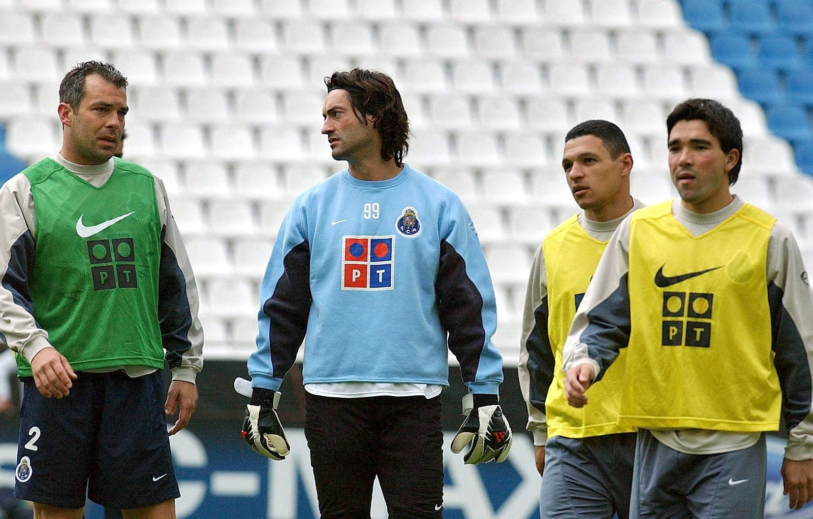 Jorge Costa a la izquierda, en su época de jugador del Oporto.