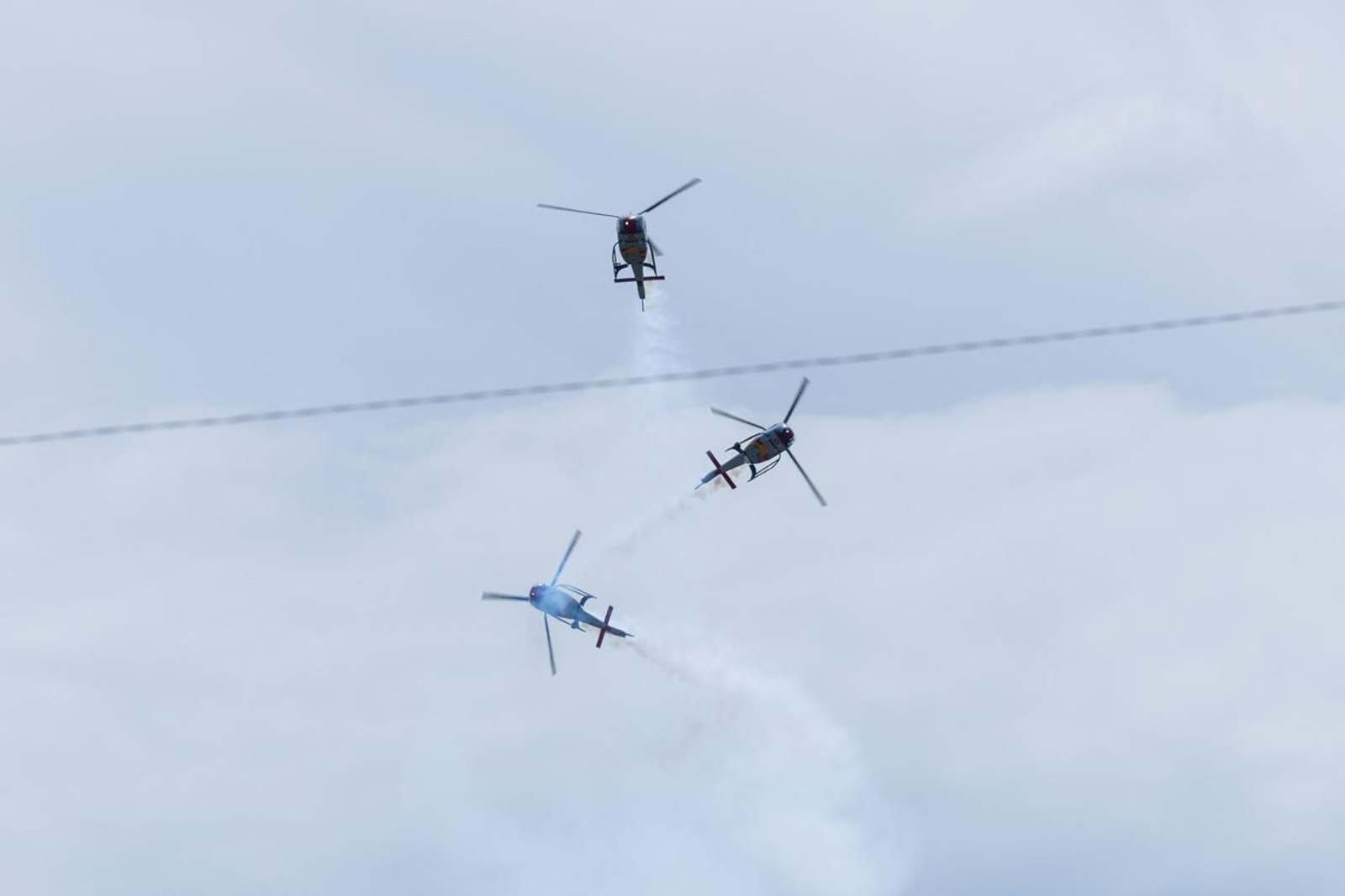Exhibición de la Patrulla Aspa del Ejército del Aire y del Espacio con motivo del 1.200 aniversario de la capitalidad de Jaén