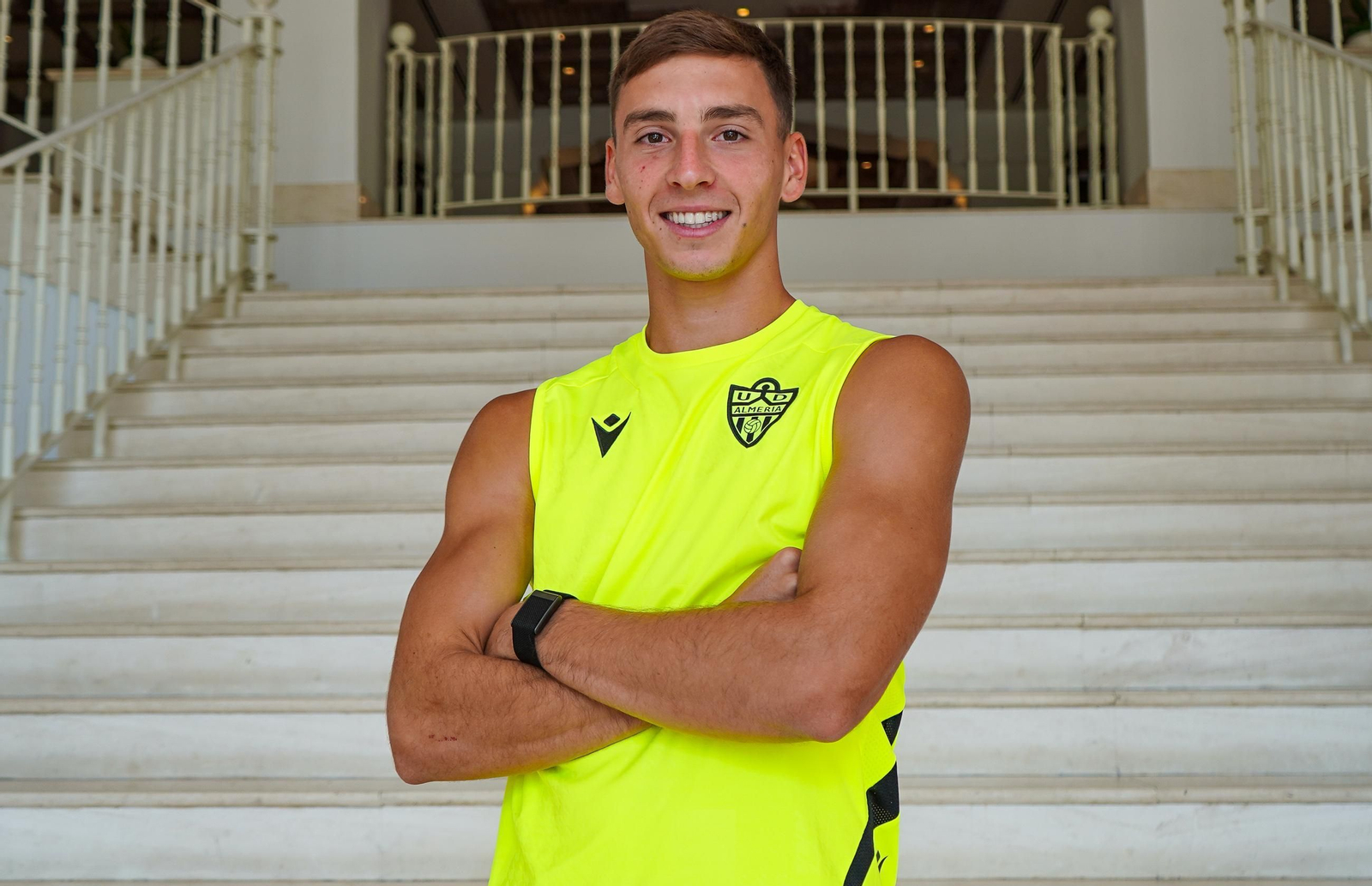 Perovic retratado en el stage de concentración en Marbella