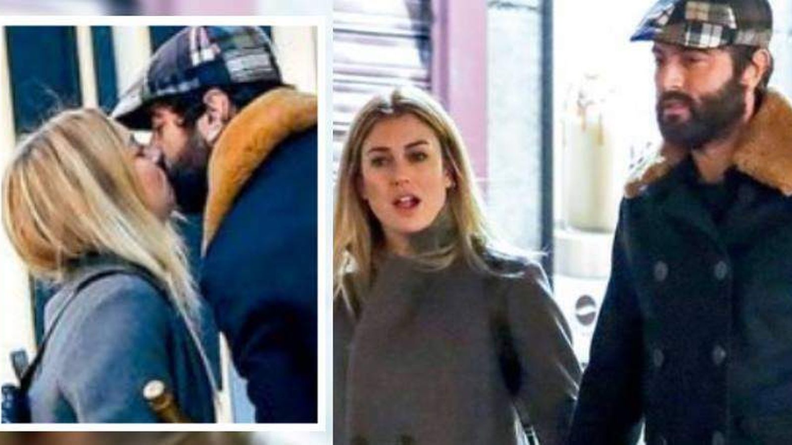 Foto del beso entre ambos actores que publica la revista Diez Minutos.