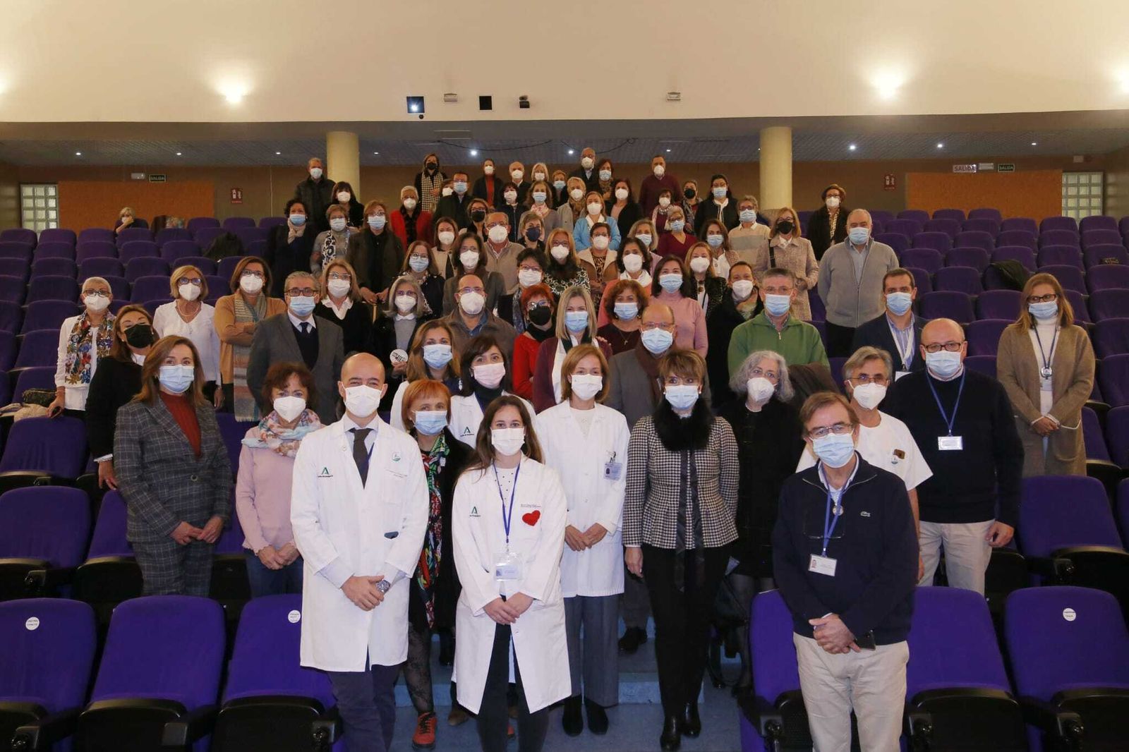 Acto de despedida de los 200 profesionales sanitarios del Hospital Reina Sofía.