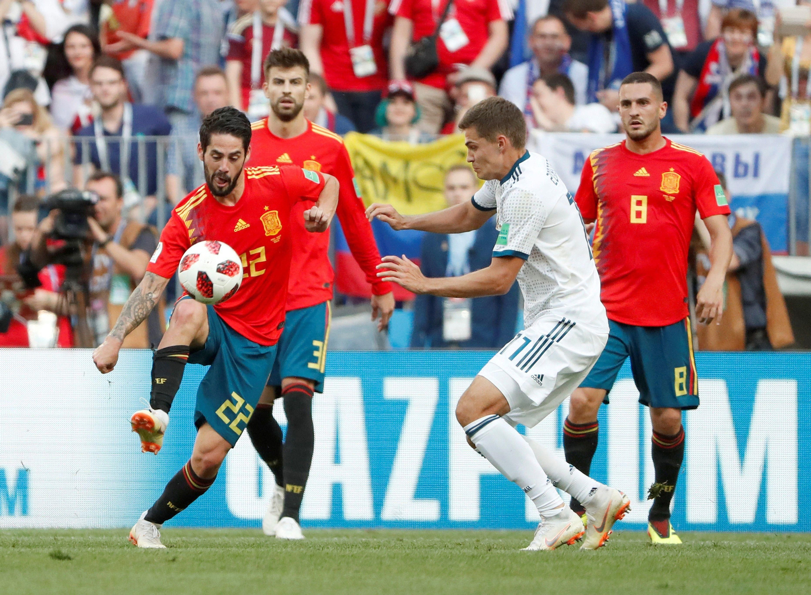 Las imágenes del España-Rusia