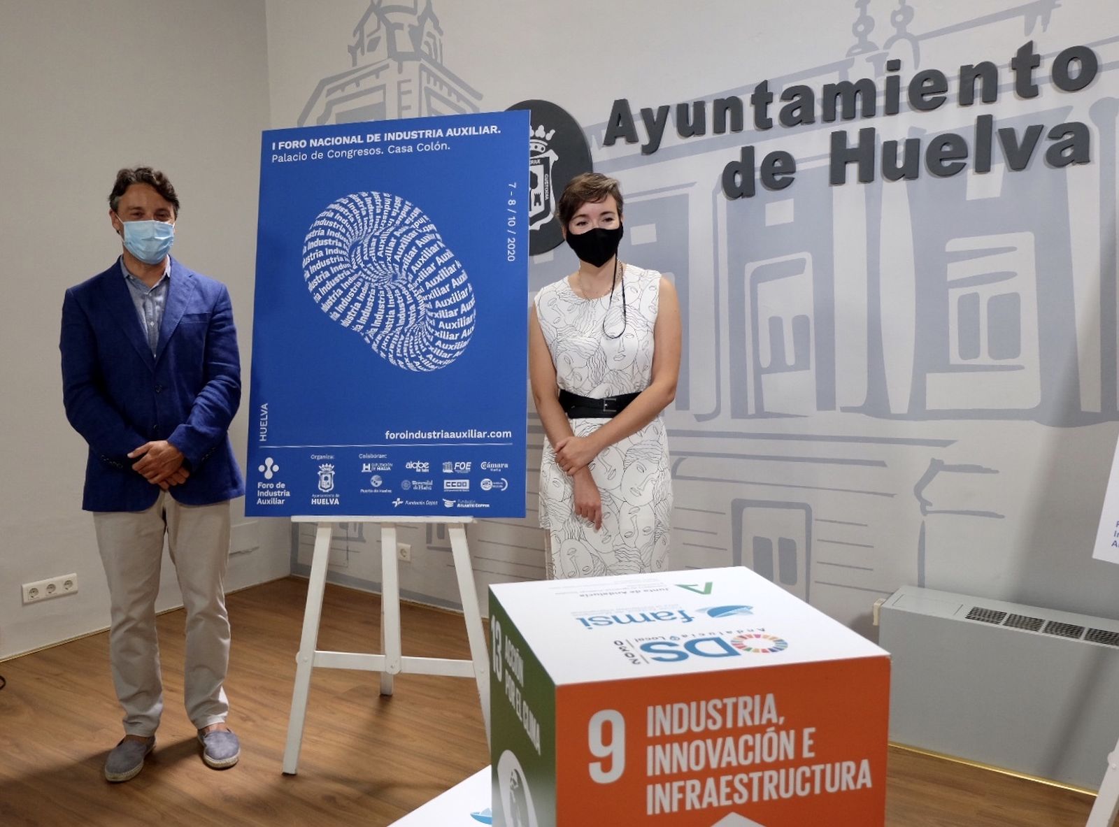 Presentación del Foro de la Industria Auxiliar esta mañana en el Ayuntamiento.