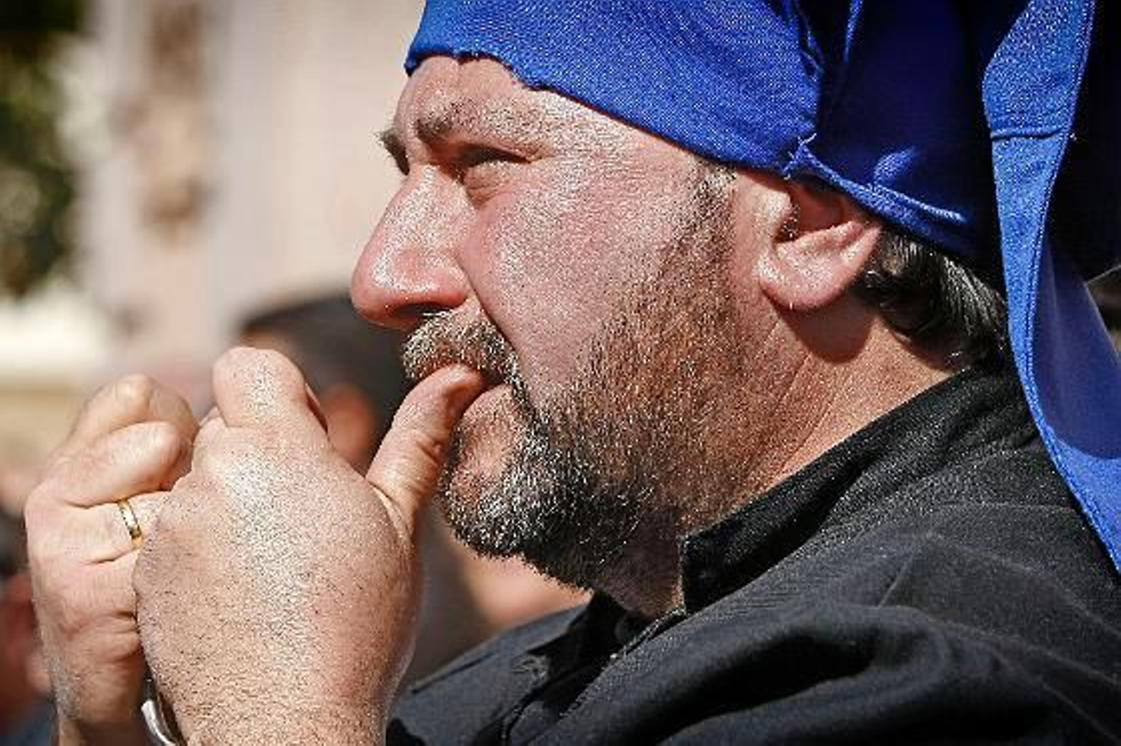 La hermandad de la Expiración abre el Viernes Santo. 

Foto: Julio Gonzalez