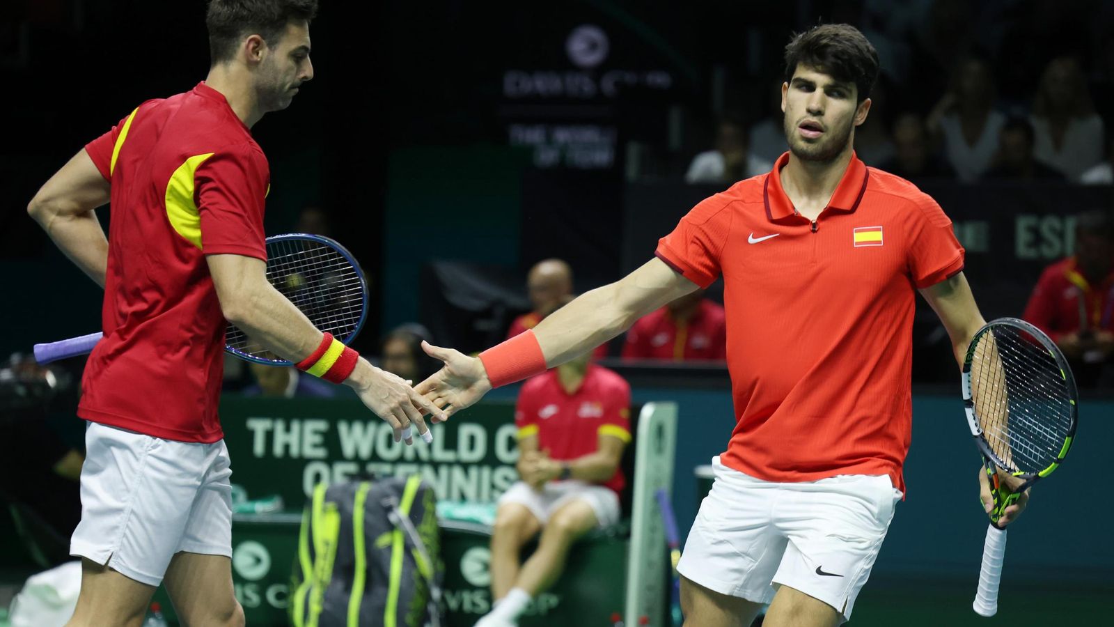 El doble Alcaraz-Granollers vs Koolhof-Van de Zandschulp, en fotos
