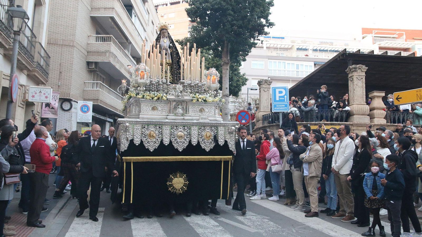 La procesión de Soledad de Almería.
