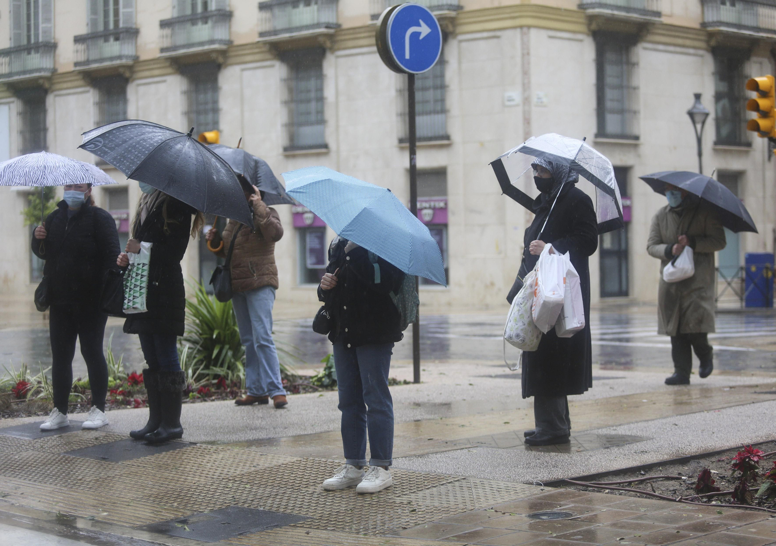 Fotos de las incidencias de la lluvia en Málaga