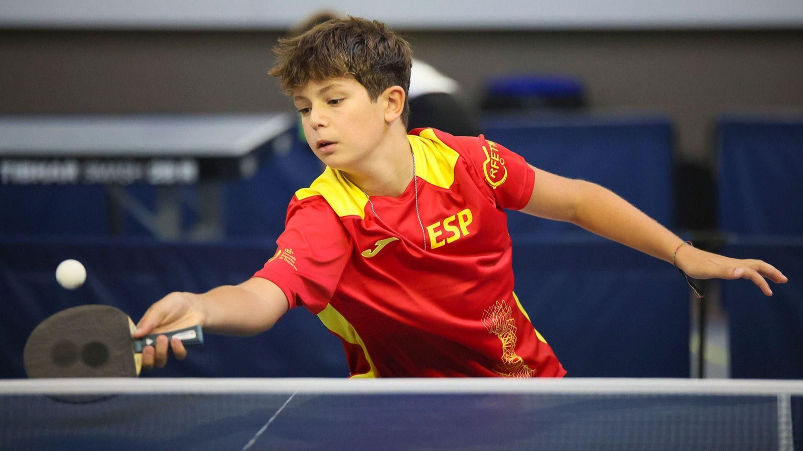 Javier Galán jr., en un partido con la selección española.