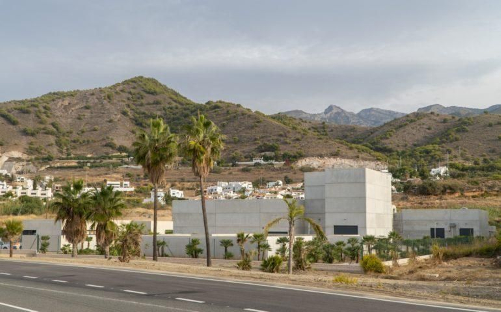 La depuradora de Nerja, en una imagen de archivo.