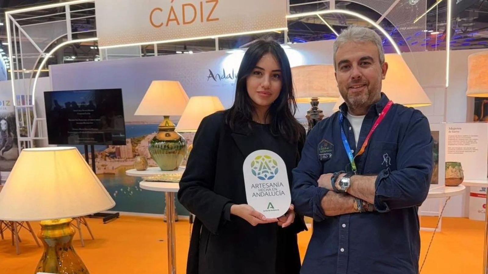 Diana Dillner, presentado su iniciativa en el stand de Jaén en Fitur.