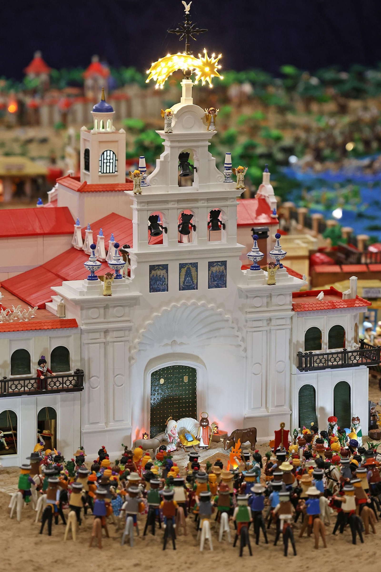 Imágenes del Belén de Playmobil más grande del mundo dedicado al Rocío