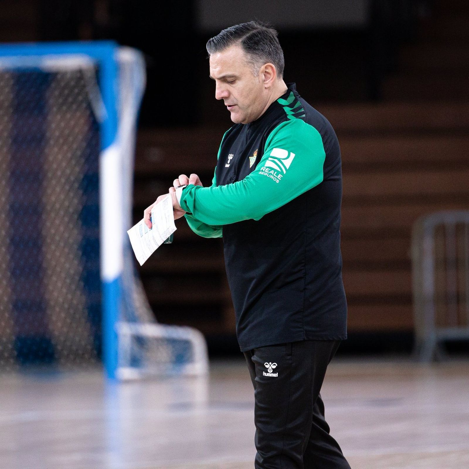Bruno García en un entrenamiento de la presente semana.