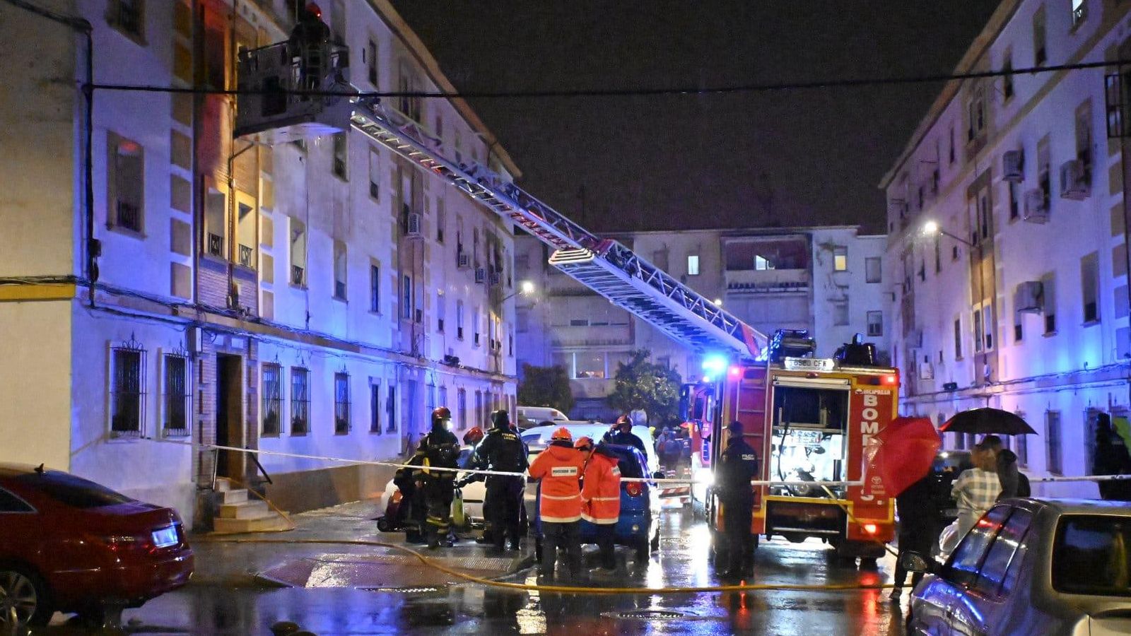 El incendio de la calle Teniente Navío.