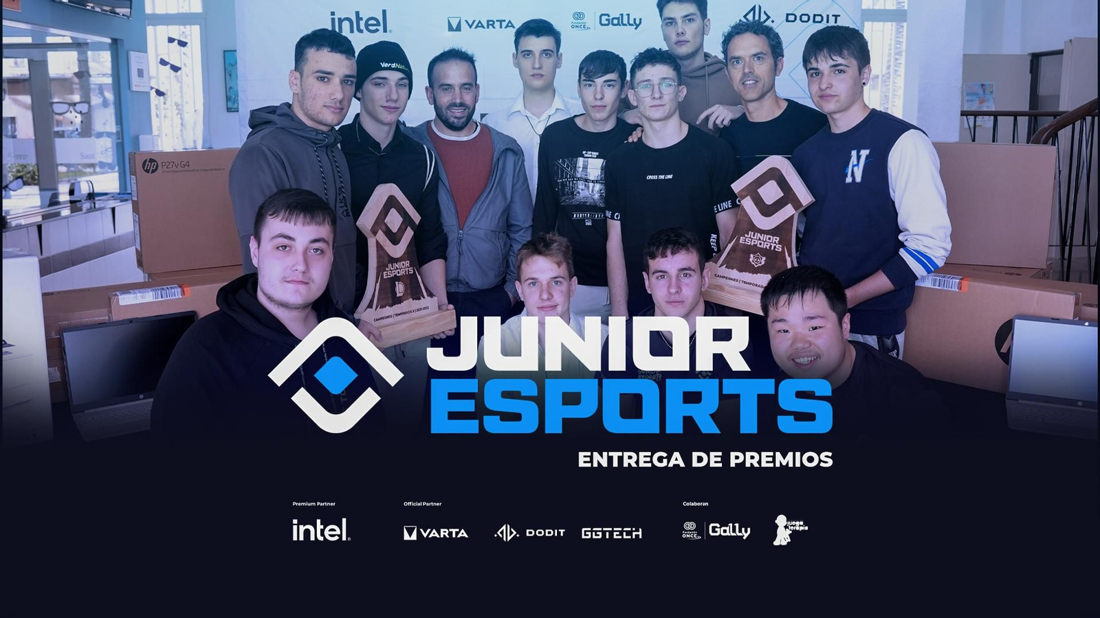 Alumnado de La Salle Sagrado Corazón de Jesús, ganador de la V Temporada de Junior Esports. Alumnado de La Salle Sagrado Corazón de Jesús, ganador de la V Temporada de Junior Esports.