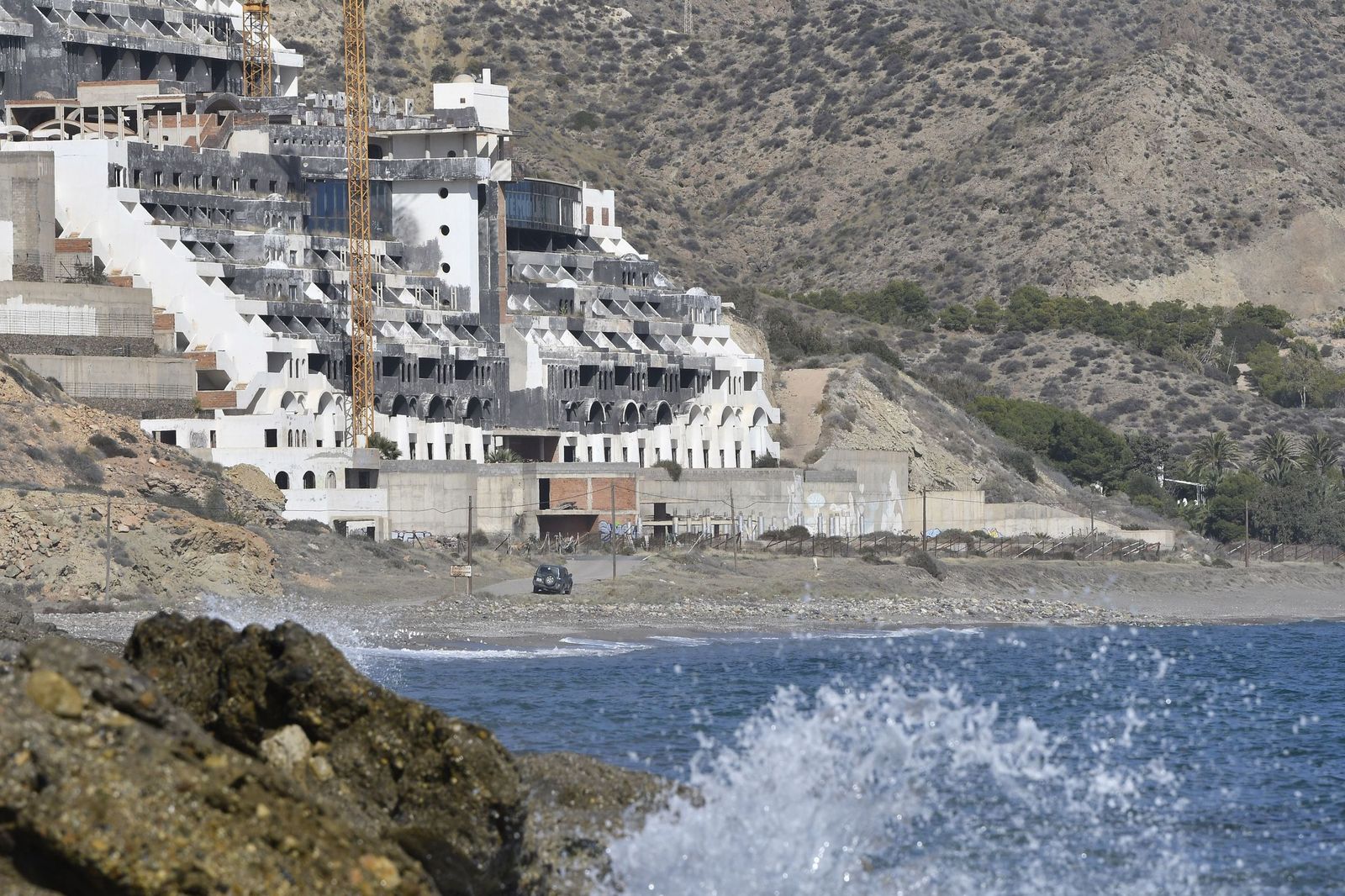 Imagen del hotel situado en la costa de Almería.