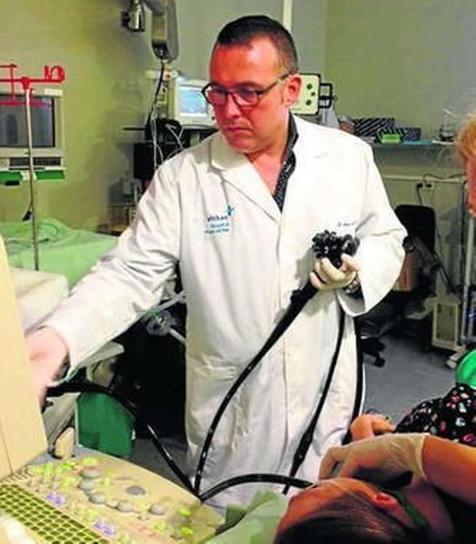 El doctor Bravo Castillo durante la prueba.