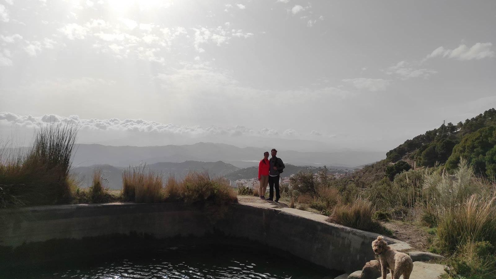 El Albercon, durante la ruta.