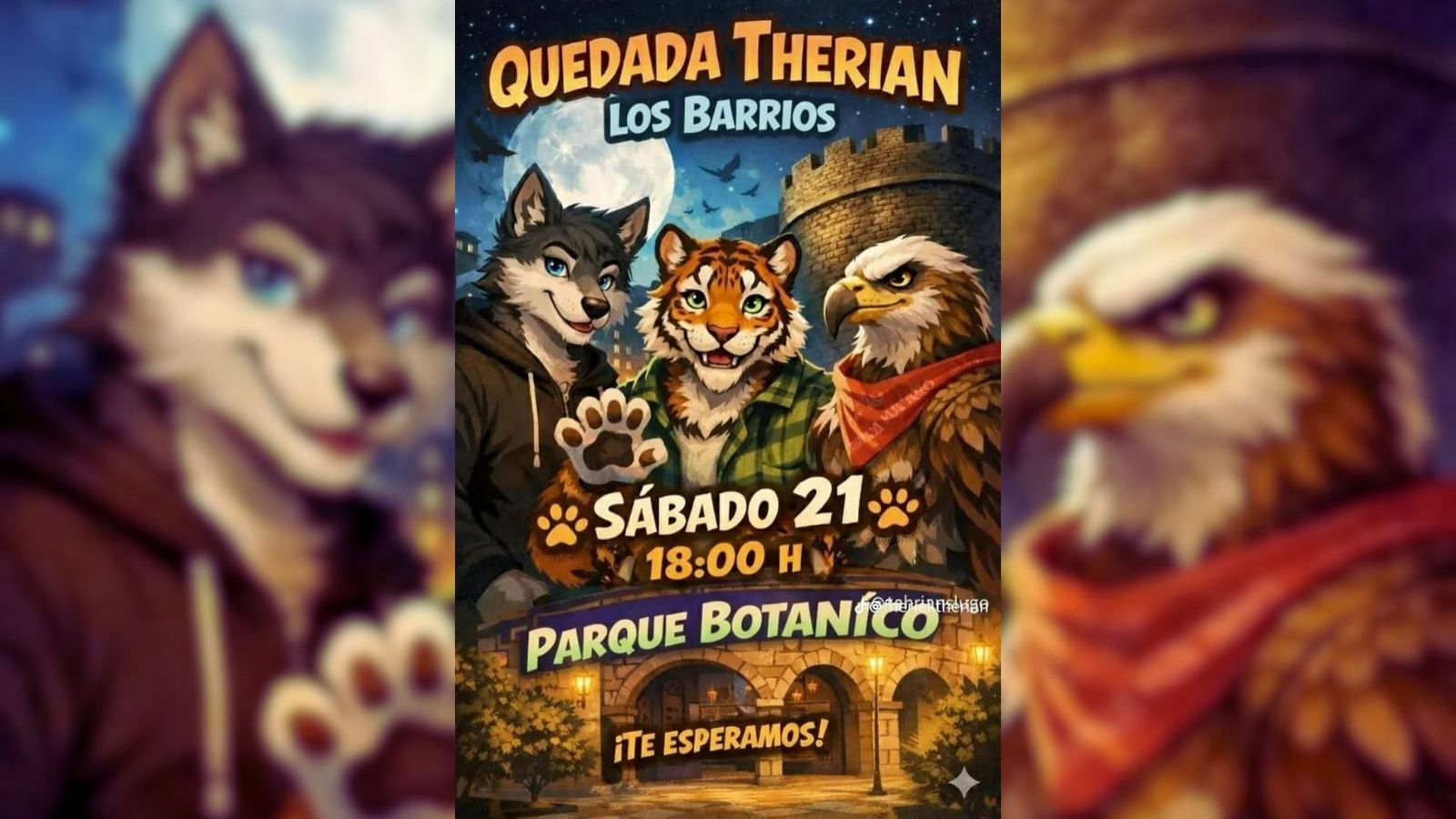 El movimiento therian, que suma millones de visualizaciones y comentarios en redes sociales, ha convocado este sábado 21 de febrero una "quedada Therian" en el Parque Botánico de Los Barrios, a las 18:00.