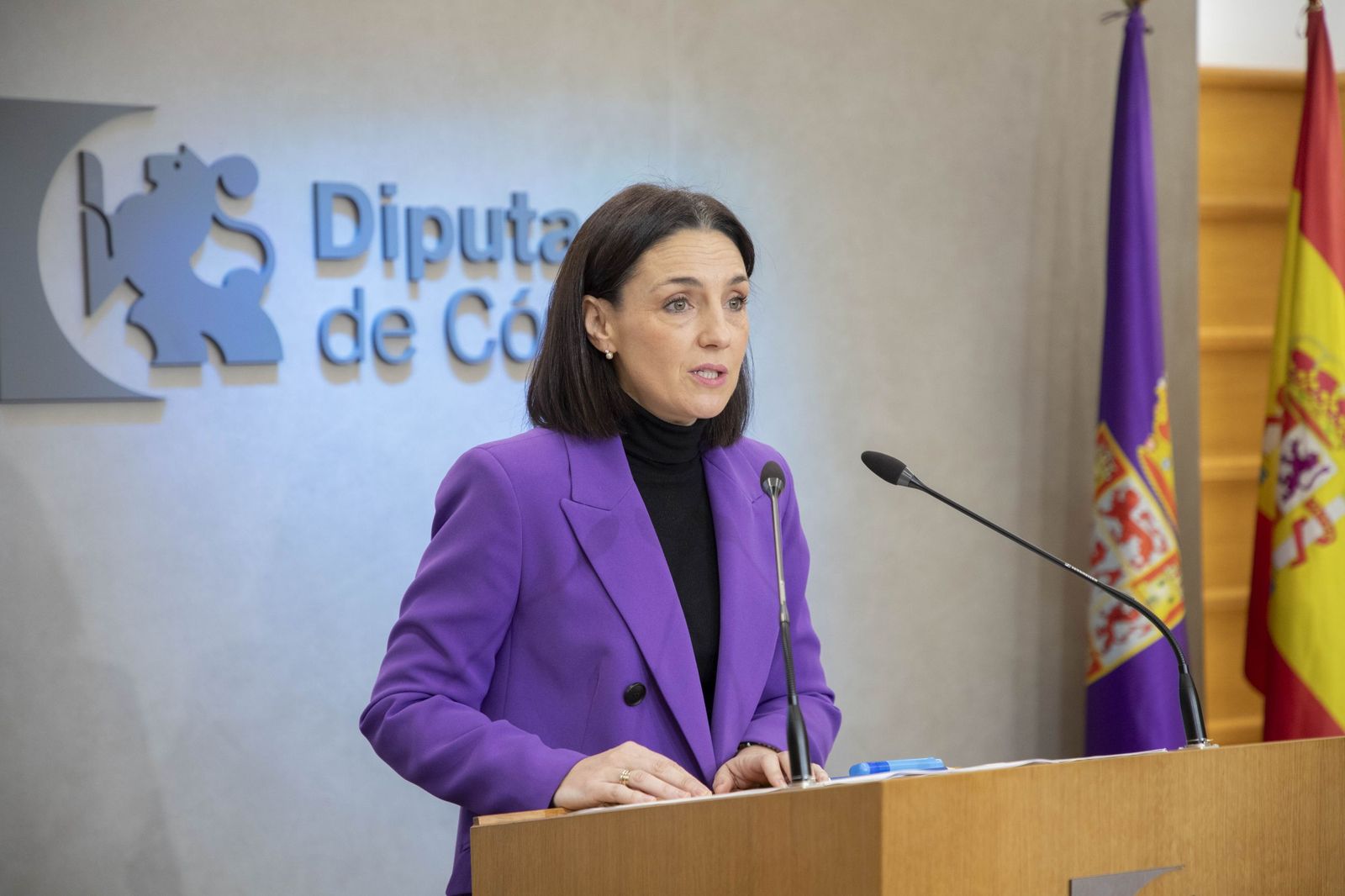 Marta Siles en la presentación de los presupuestos de su área.