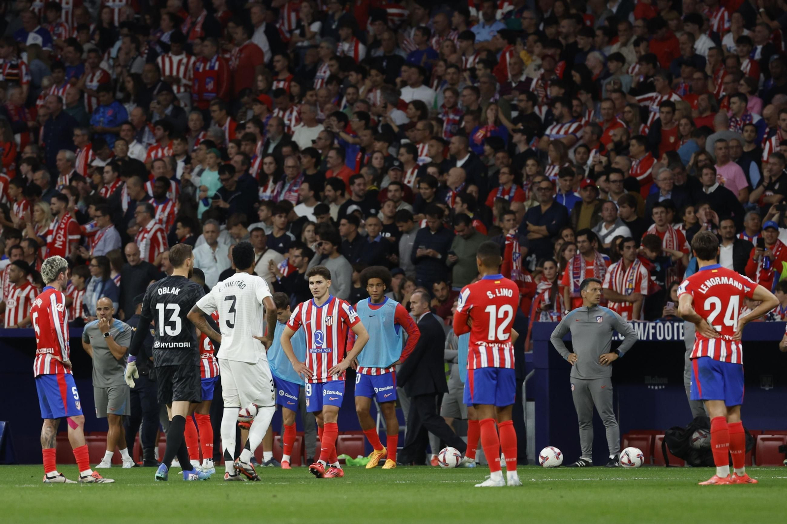 Imágenes del último derbi madrileño entre Atlético de Madrid y Real Madrid. Imágenes del último derbi madrileño entre Atlético de Madrid y Real Madrid.