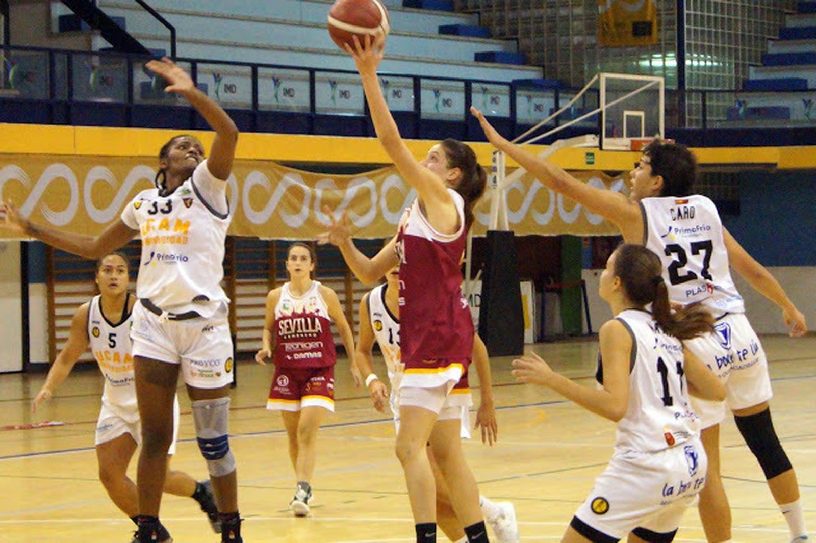 Una imagen del partido disputado el miércoles en Amate.