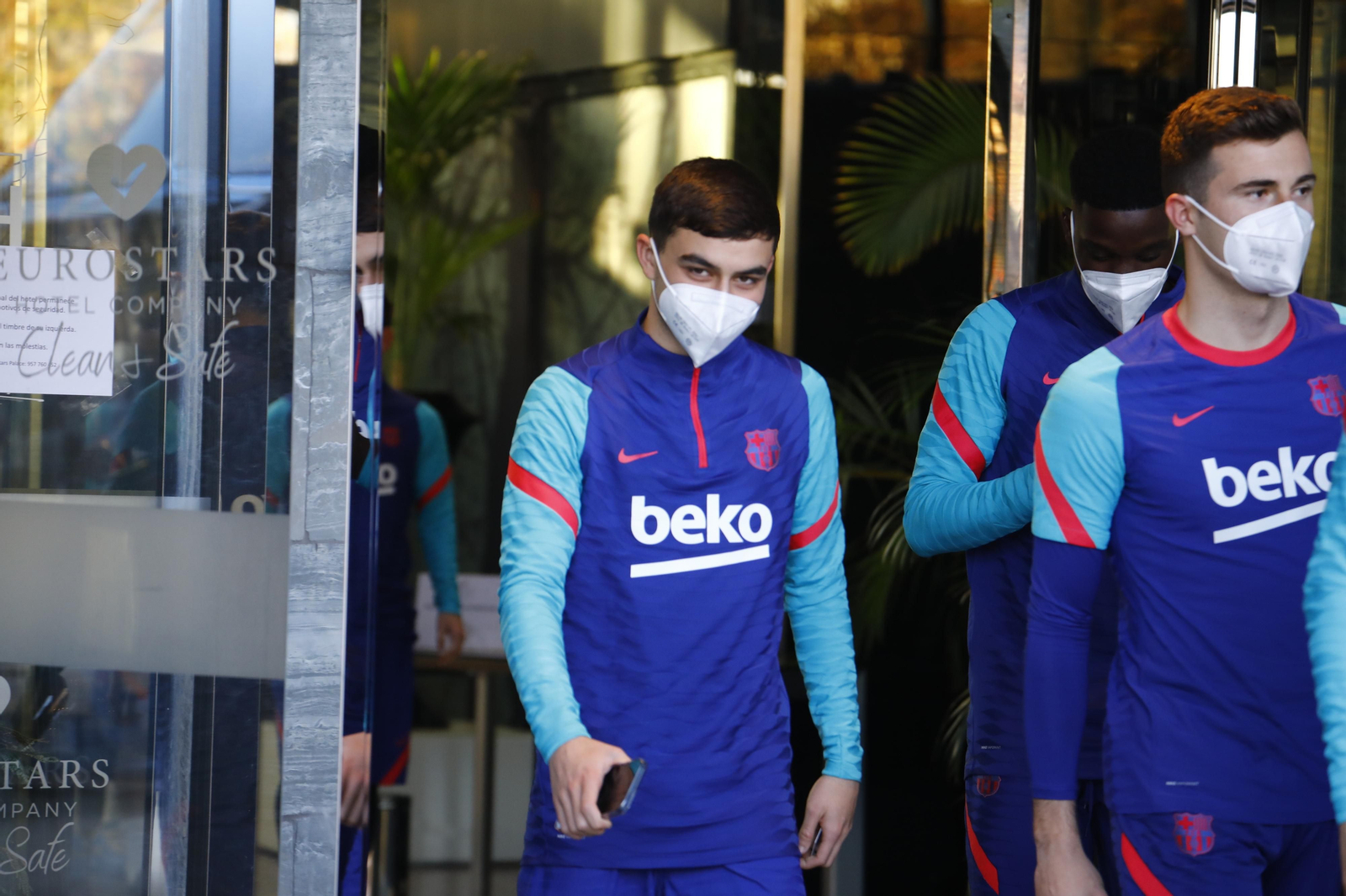 El Barça ya prepara la Supercopa en Córdoba, en imágenes