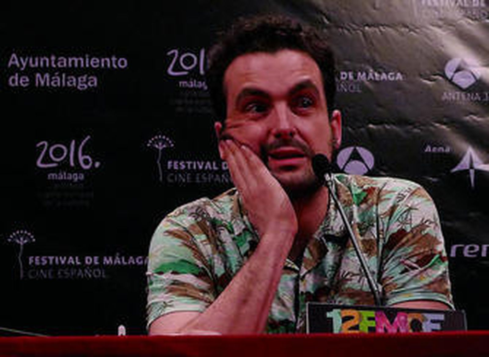 Nacho Vigalondo, ayer, durante la rueda de prensa.