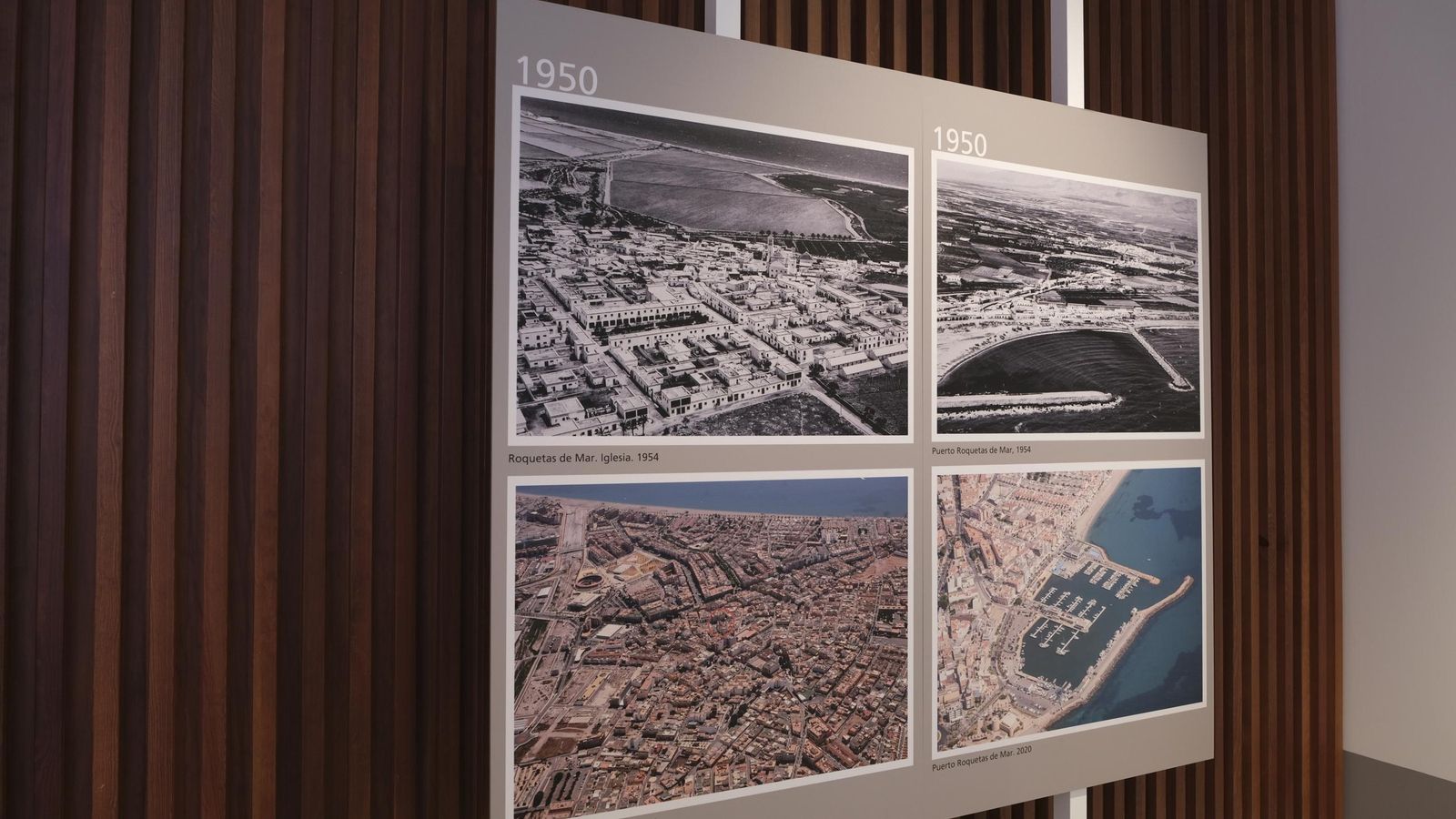 Una de las salas con fotos históricas.