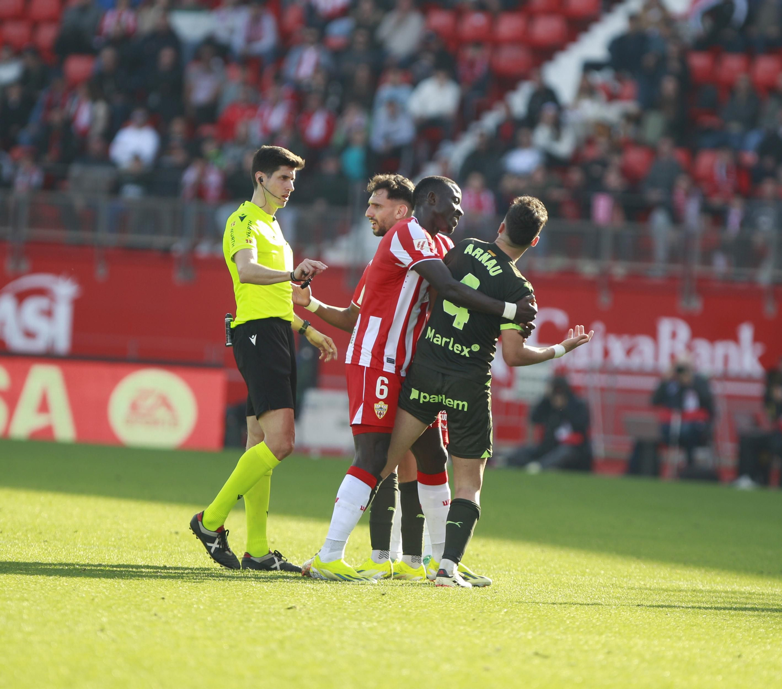 Las mejores imágenes del partido de fútbol U.D. Almería-Girona F.C.