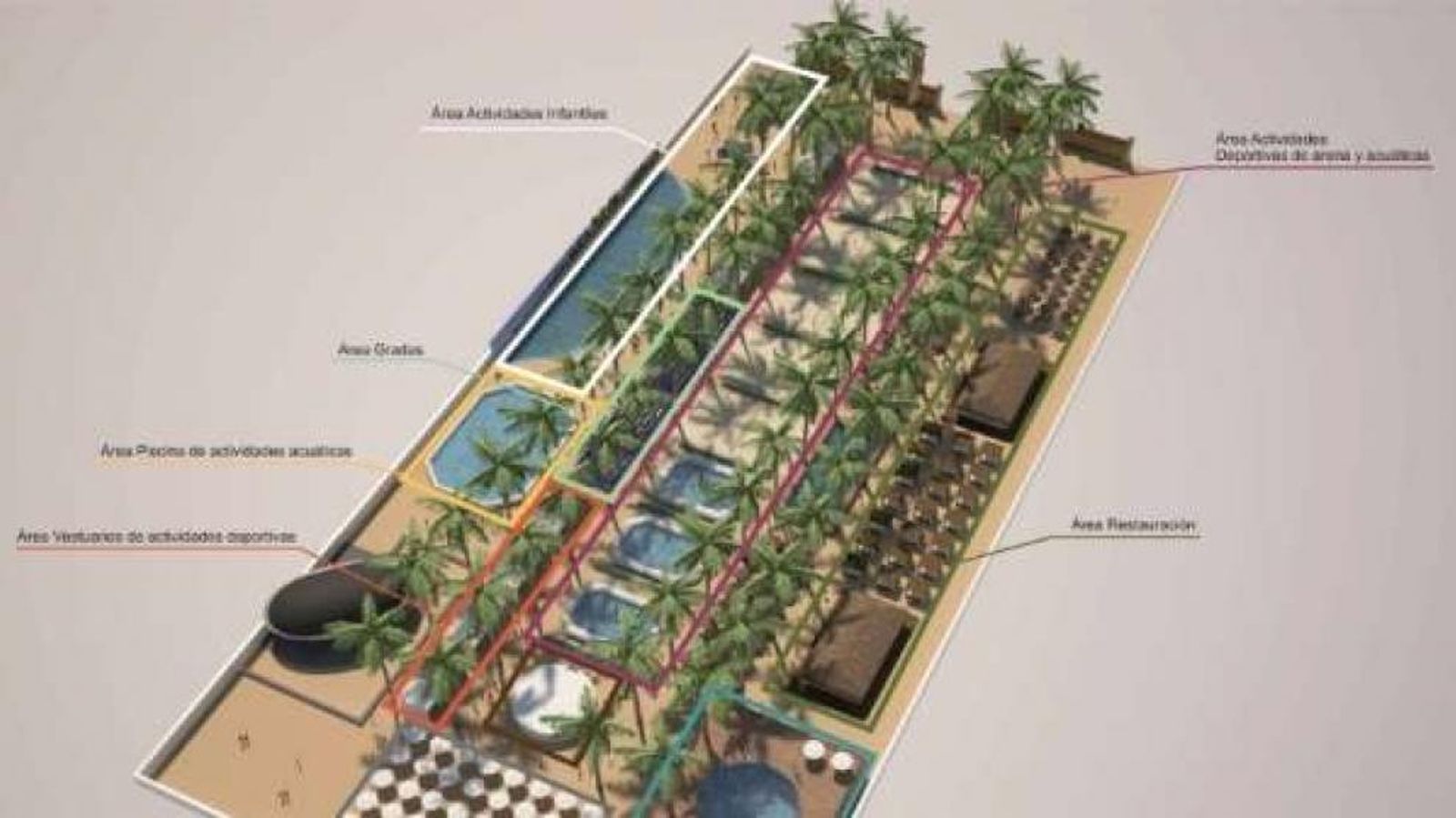 Plano del proyecto 'Jerez Beach'