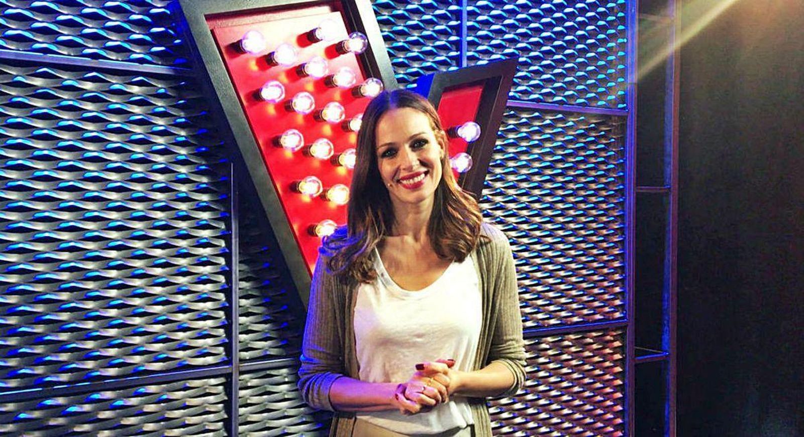 Eva González, la conductora de 'La Voz'.