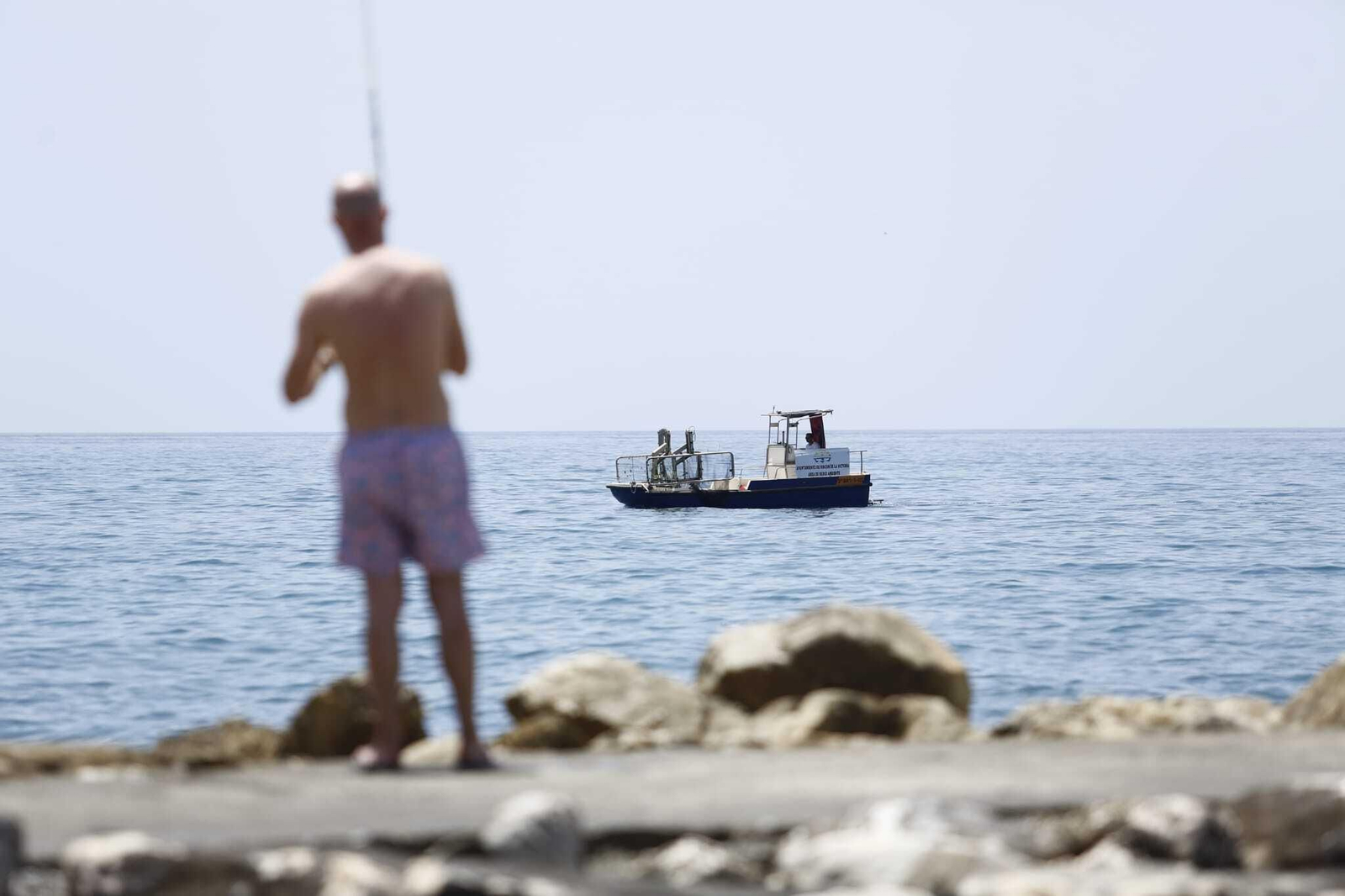 Playa de La Cala del Moral, este sábado.