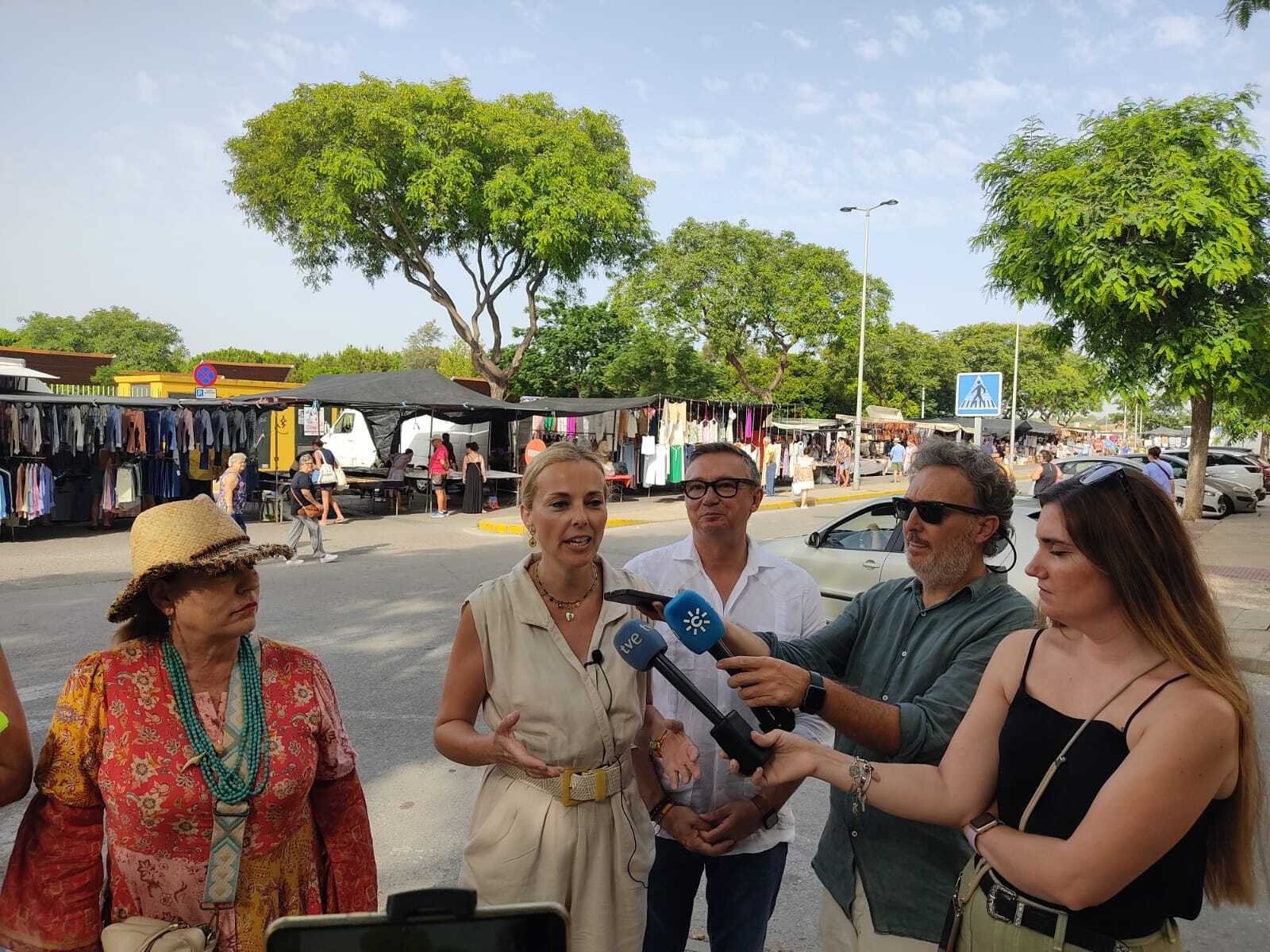 Blanca Armario, este martes en El Puerto.