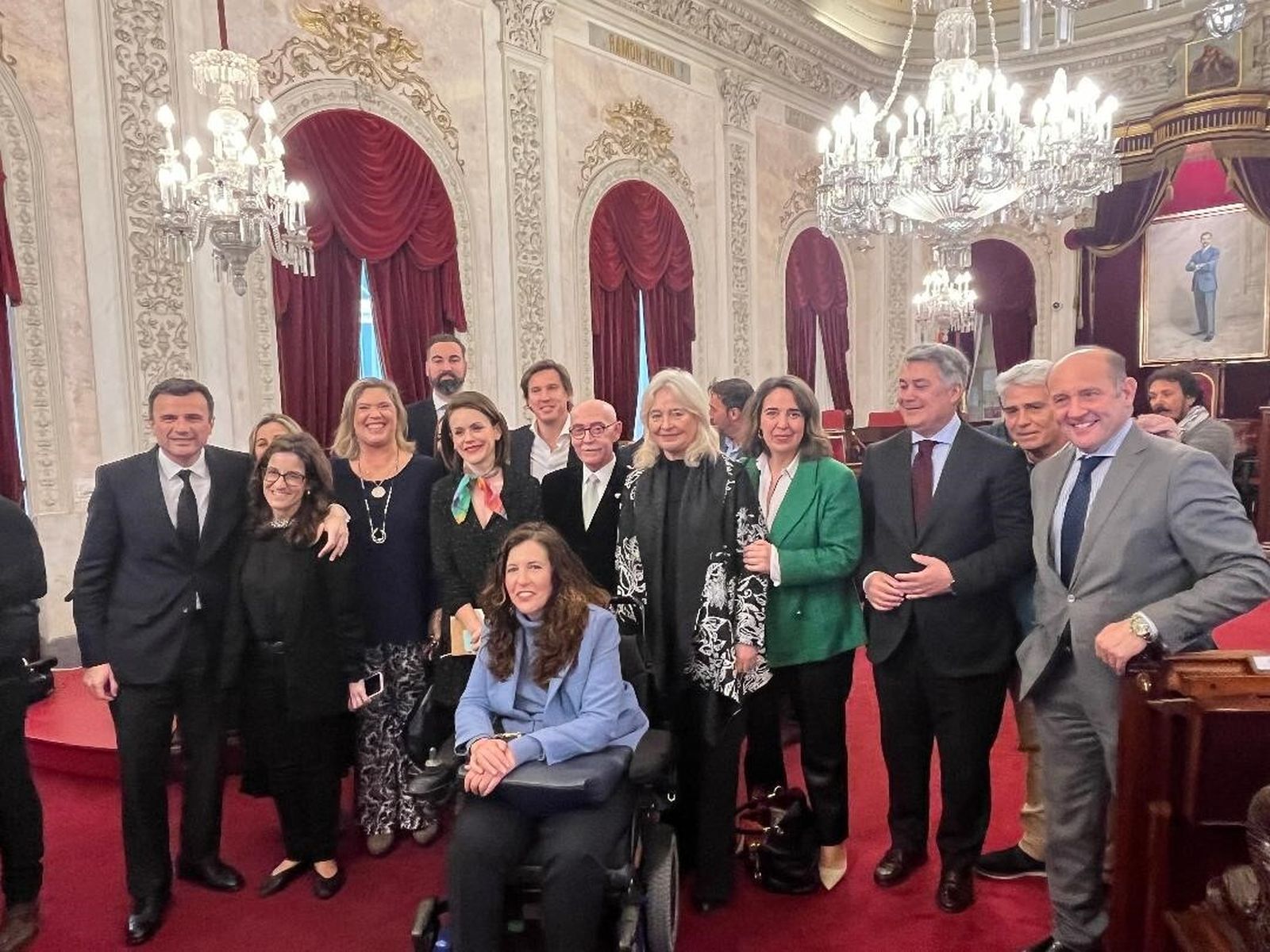 El alcalde Bruno García, Gloria Bazán, Loli Pavón, Lola Palomino, Carlos Lucero, Beatriz Gandullo, Pablo Otero, Francisco Vivas, Mercedes Colombo, Carmen Sánchez, Ignacio Romaní, Vicente Sánchez y Juan José Ortiz.