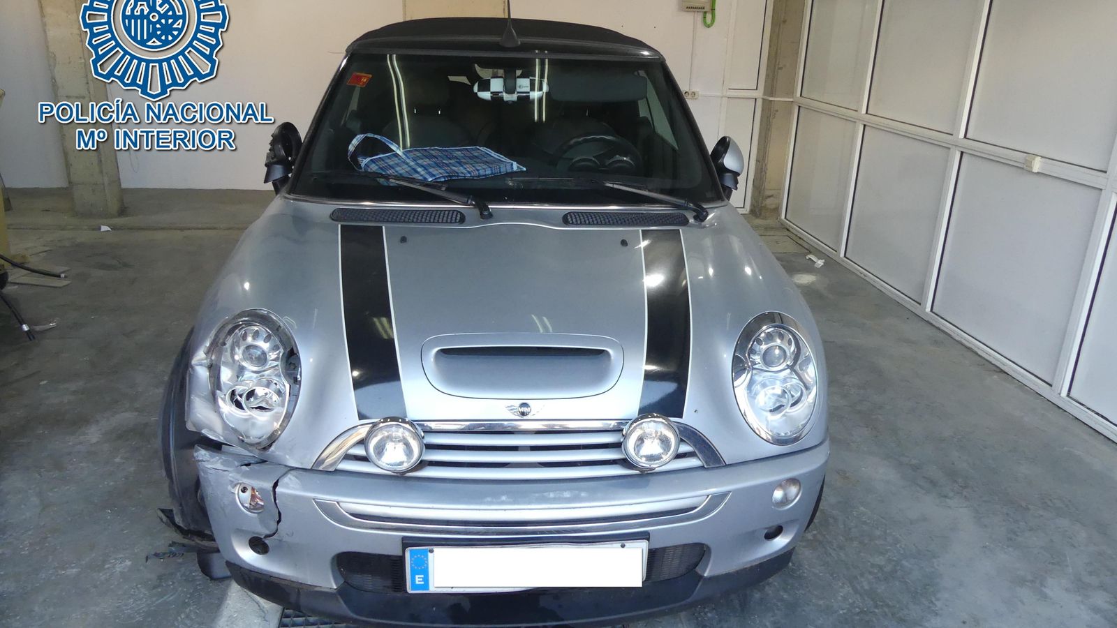 El Mini Cooper de los atracadores.